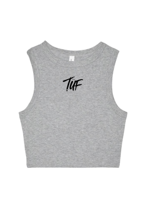 Micro Rib Muscle Crop Tank - Image 2